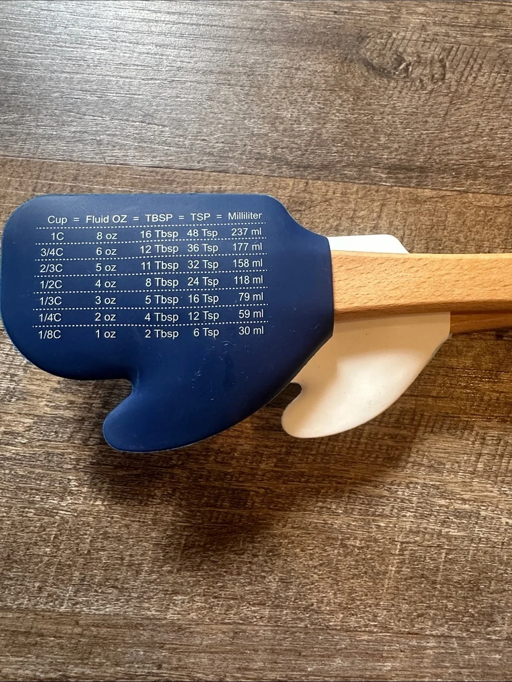 Holiday Snowflake Pattern Silicone Spatula - Blue/White